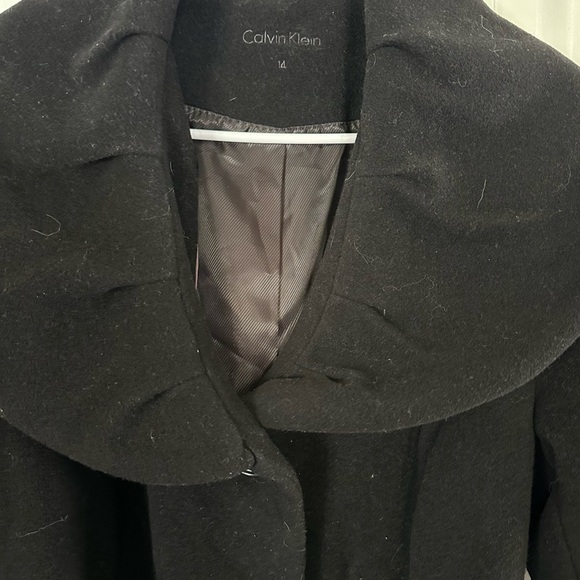 Calvin Klein wool blend trench 14 - Picture 4 of 5